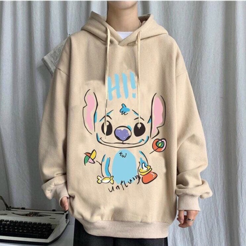 [SIÊU HÓT] Áo Nỉ Hoodie Stitch , Áo Nỉ Có Mũ Unisex Form Rộng (Ảnh Thật) | BigBuy360 - bigbuy360.vn