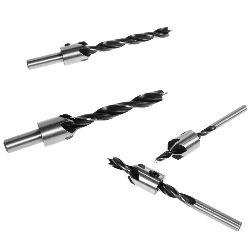 Bộ 6 mũi khoan thép EKEZ tốc độ cao HSS thiết kế 3 cạnh tăng độ chính xác 3mm/8mm/10mm