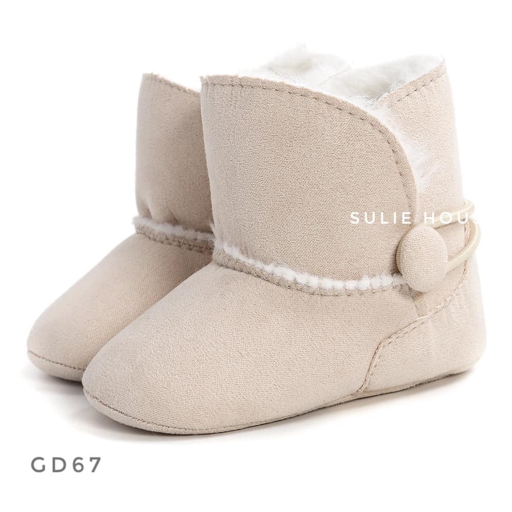 Bốt (boot) da lộn lót lông - GD67