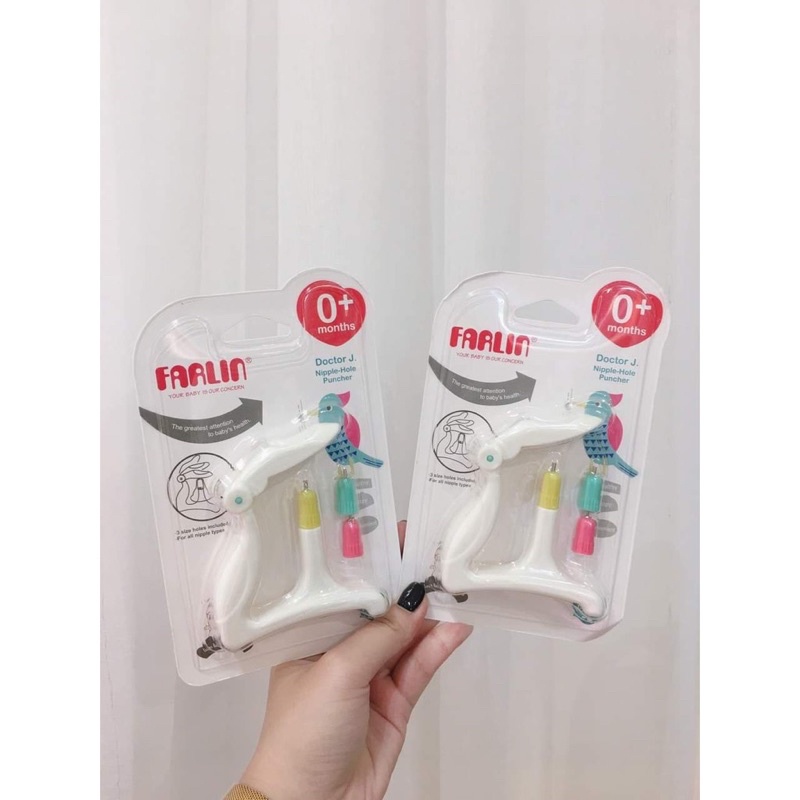 Dụng Cụ Dập Dục Lỗ Bình Sữa Núm Ti Farlin