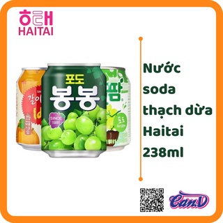 (3 vị) Nước soda Haitai có thạch Dừa 238ml