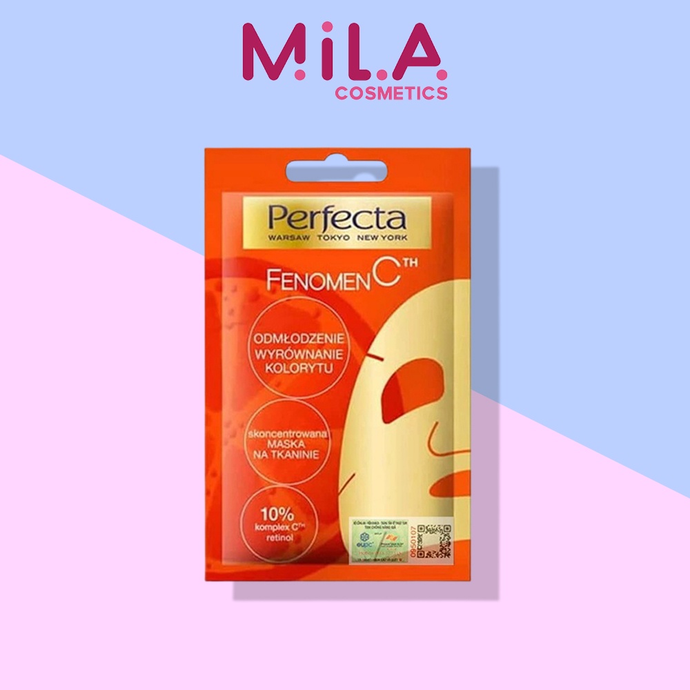 Mặt nạ Trắng Sáng Đều Màu Da - Perfecta Fenomen C Concentrated Sheet Face Mask