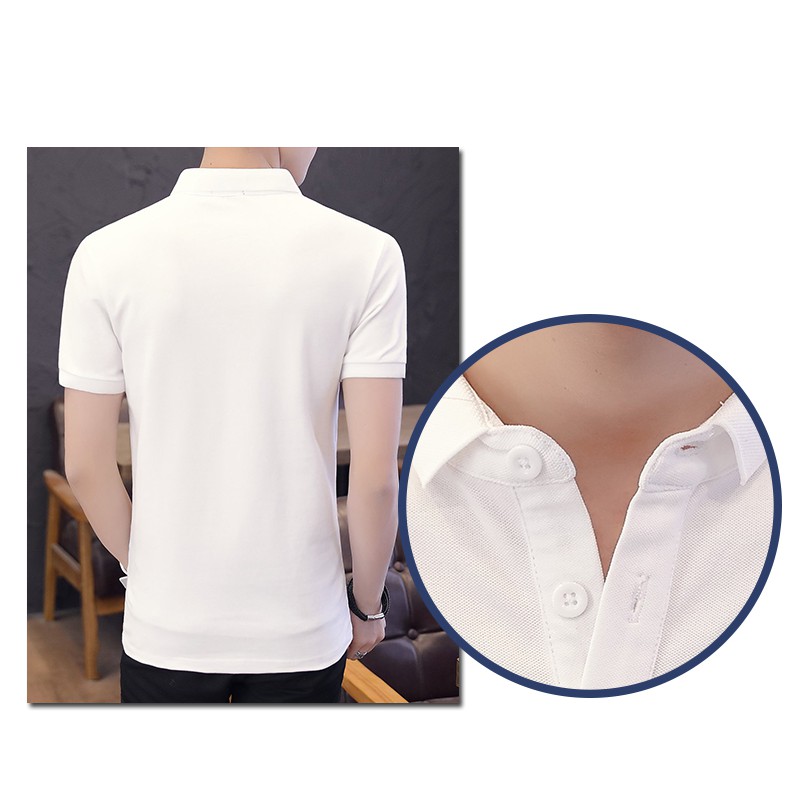 ( HOT ) Áo PoLo Có Cổ, Màu Đen Trắng ( Áo Polo có cổ Nam ), Vải Co Giãn Cực Kỳ Mát, Thấm Hút Mồ Hôi | BigBuy360 - bigbuy360.vn