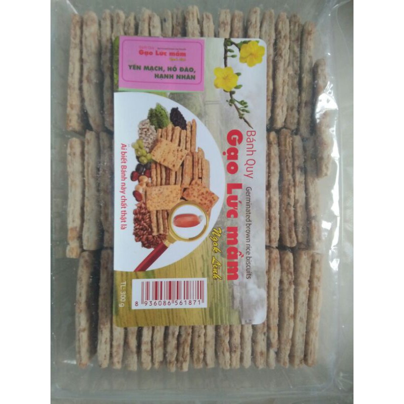 Bánh  quy gạo  lứt  mầm  Ngọc  Linh 300gr