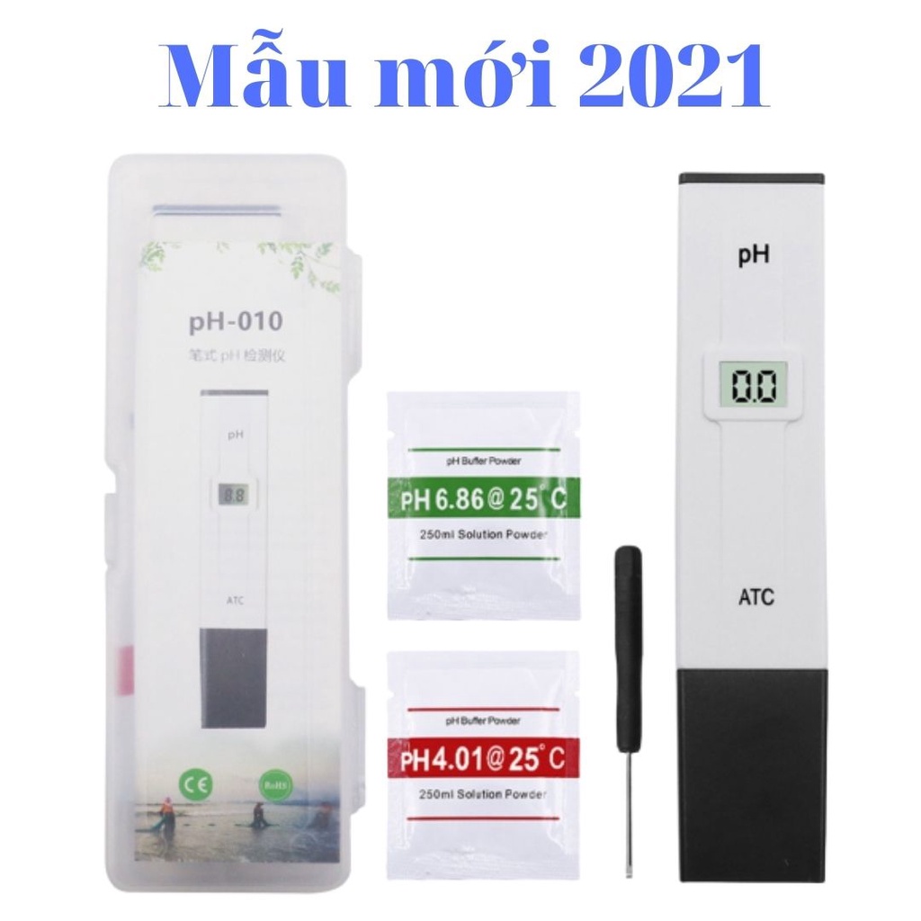 Máy đo ph nước, bút đo ph hồ cá loại dùng tua vít điều chỉnh ATC đã hiệu chỉnh giá tốt nhất thị trường