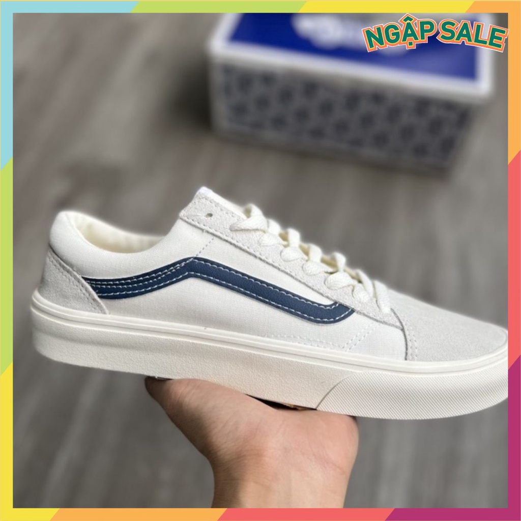 ⚡️GIÁ SỐC⚡️[Ảnh thật do shop tự chụp 100%] Van trắng sọc xanh
