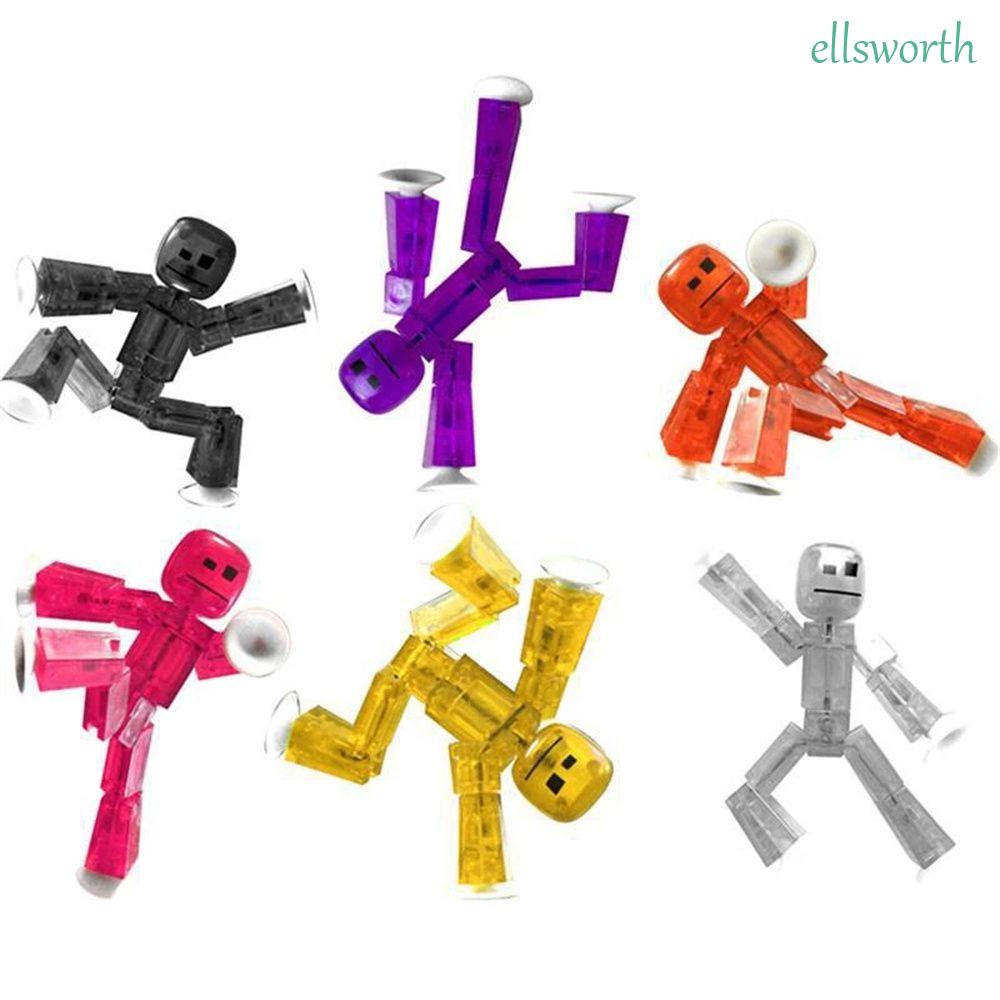 Đồ Chơi Mô Hình Nhân Vật Stikbot Biến Hình Màu Sắc Ngẫu Nhiên Có Giác Hút Dành Cho Bé Trai