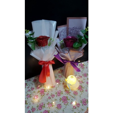 Hoa nhũ  kim tuyến 1 bông