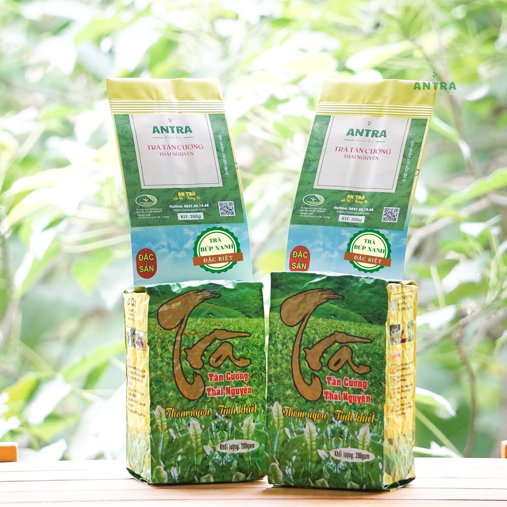 Trà Tân Cương 🌿 | Túi 200g - Chè BÚP XANH ĐẶC BIỆT vị thanh hương cốm, chát dịu ngọt hậu rất ngon