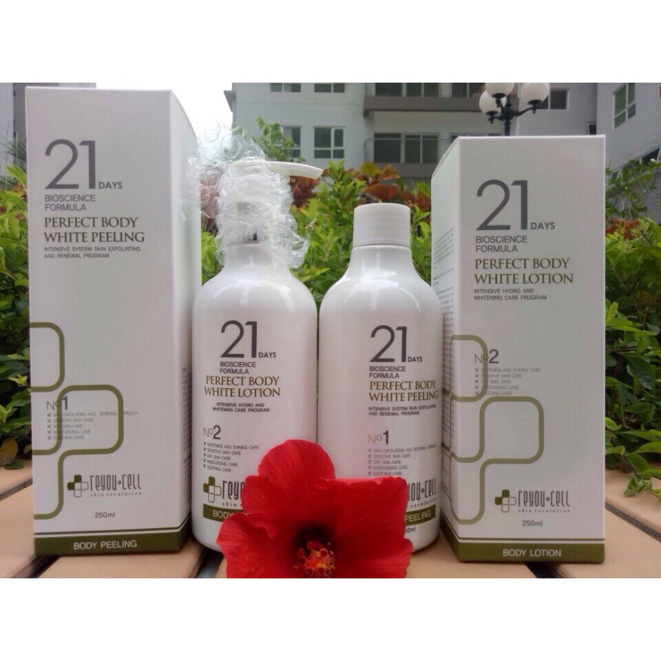 Dưỡng thể trắng da 21days Reyou Cell - Bioscience formula 250ml