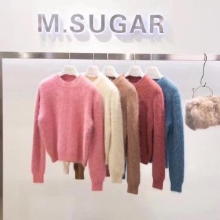 Áo len lông croptop tay dài C016