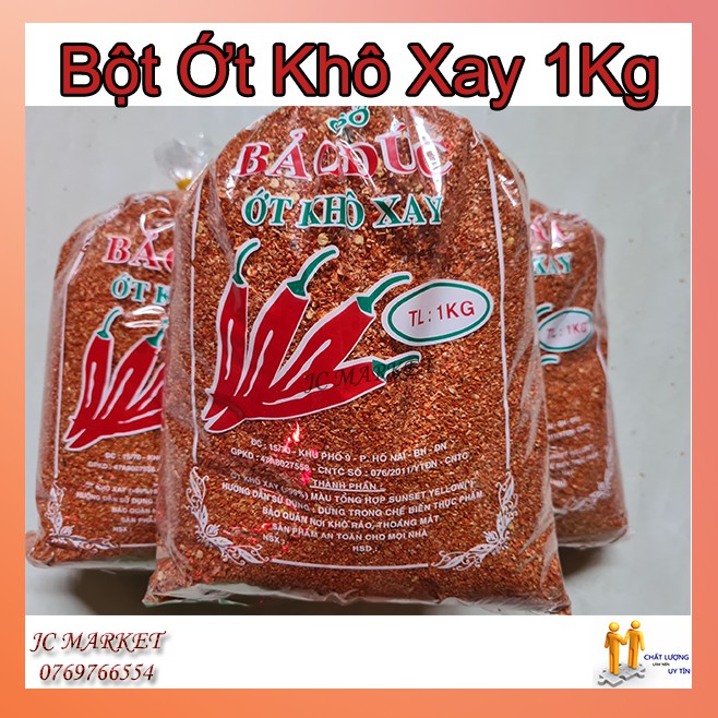 Bột Ớt Khô Xay Không Cay Nướng Gà 1Kg (Bảo Đức)