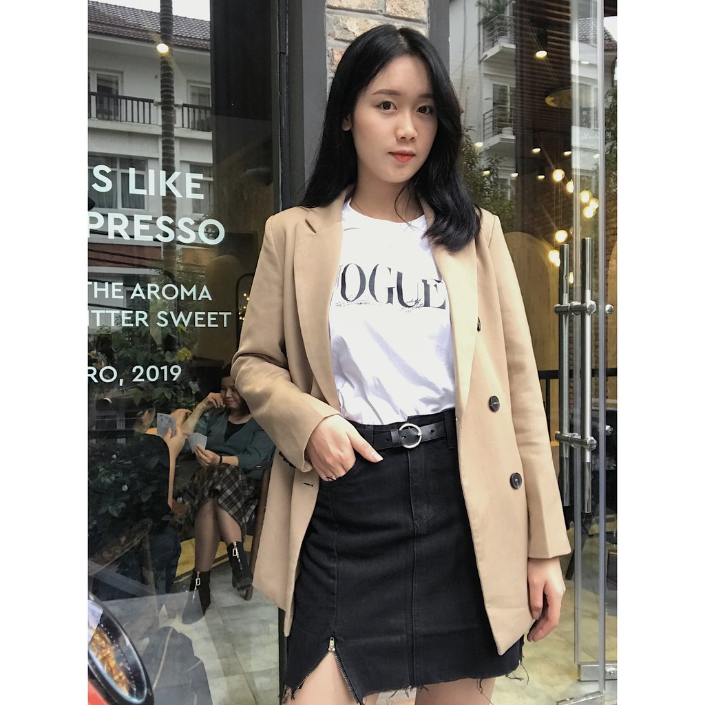 [#VJL2] Váy Jeans JEANSLA Đen Basic Khóa đùi lệch tua rua | BigBuy360 - bigbuy360.vn