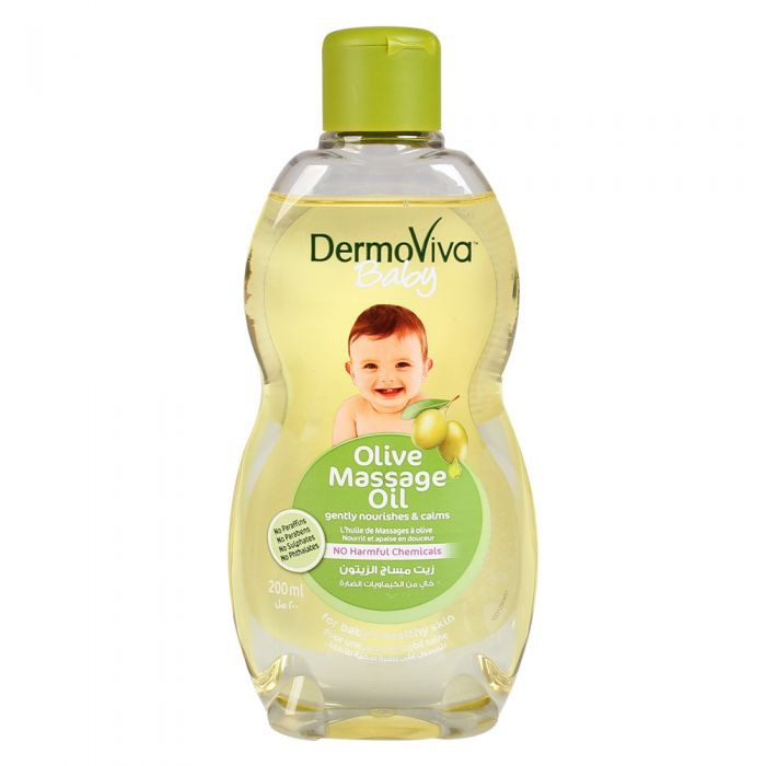 Dầu massage olive cho bé - Dermoviva baby olive massage oil 200ml