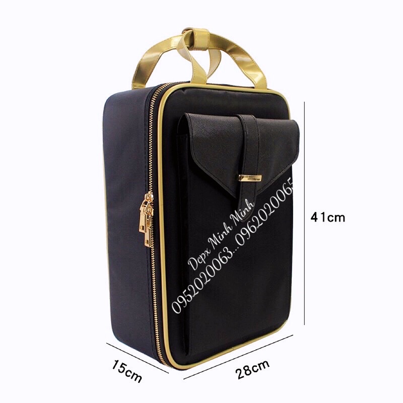 Cốp Đựng Đồ Phun Xăm, Trang Điểm, Nail, Mỹ Phẩm Văng Vải Bố