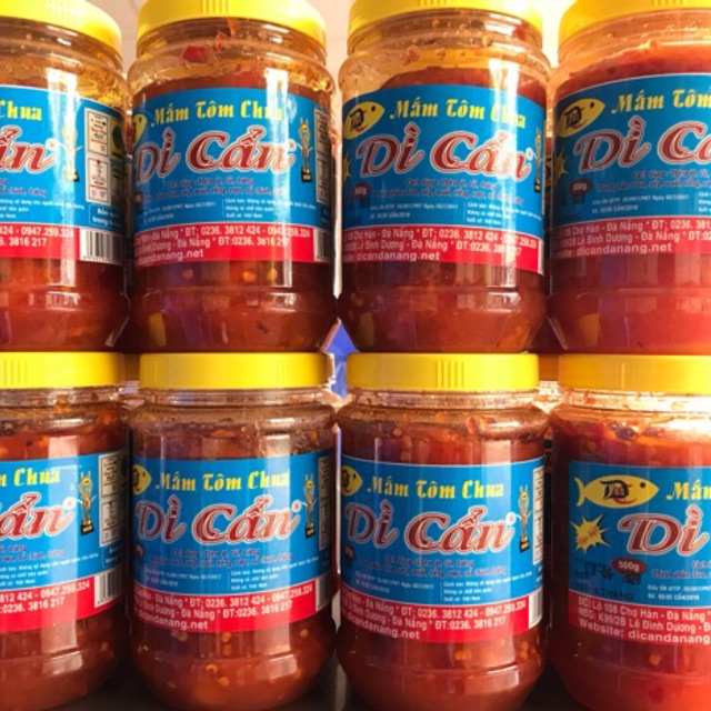 Mắm Tôm Chua Dì Cẩn Đặc Biệt Hộp 500g Đặc Sản Đà Nẵng