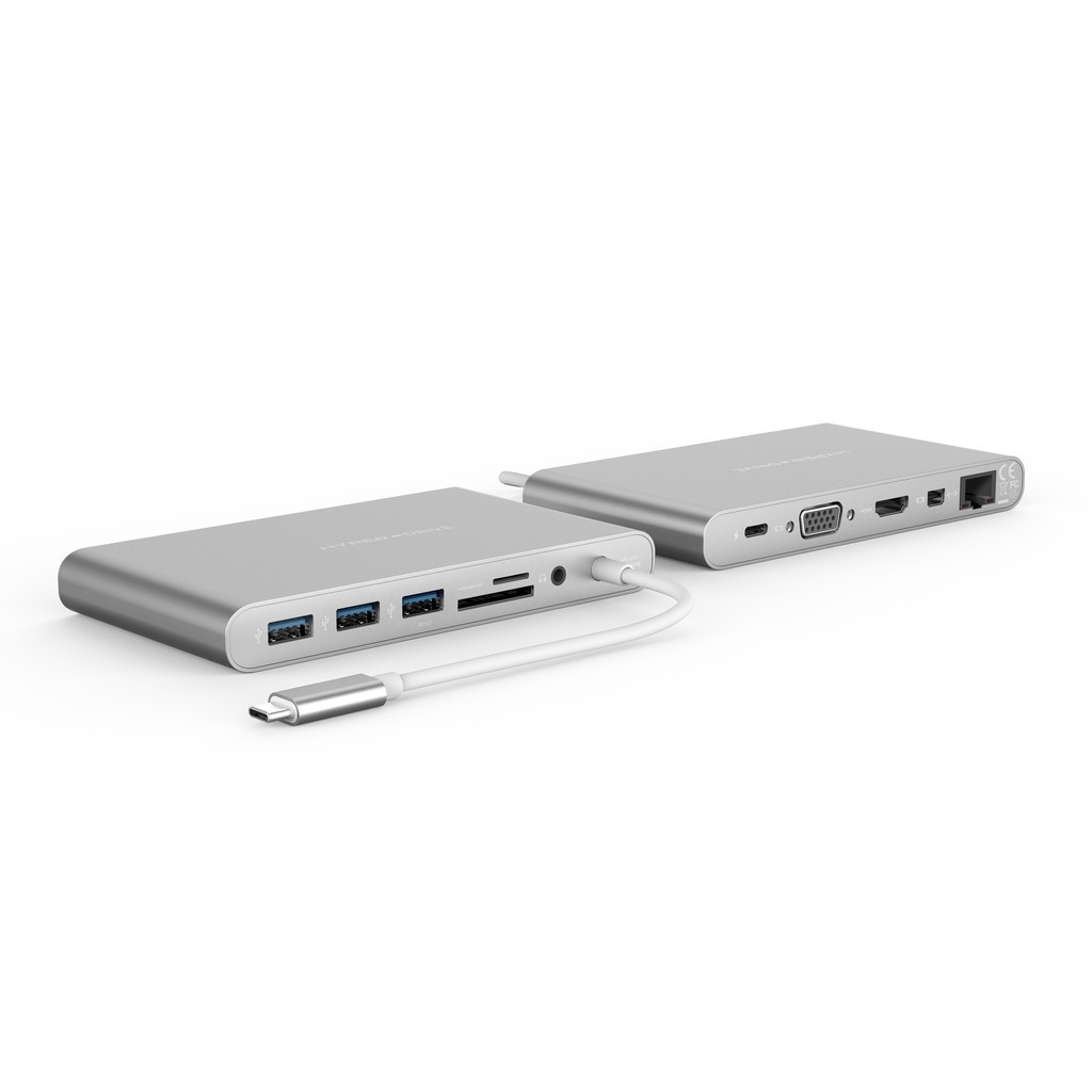 T-  Cổng chuyển HYPERDRIVE ULTIMATE 11port USB-C HUB cho MACBOOK PRO, PC & DEVICES - GN30 -  Hàng Chính Hãng