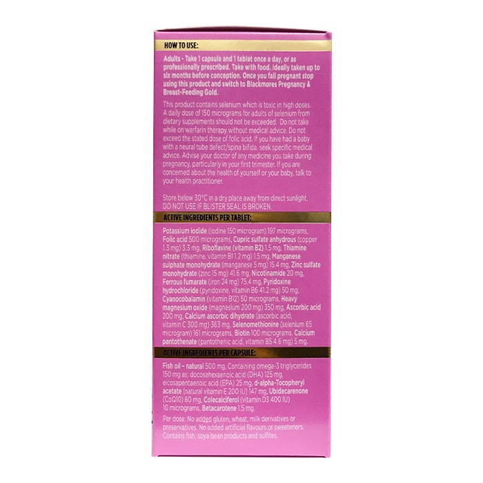 Viên uống tăng khả năng thụ thai Blackmores conceive well gold