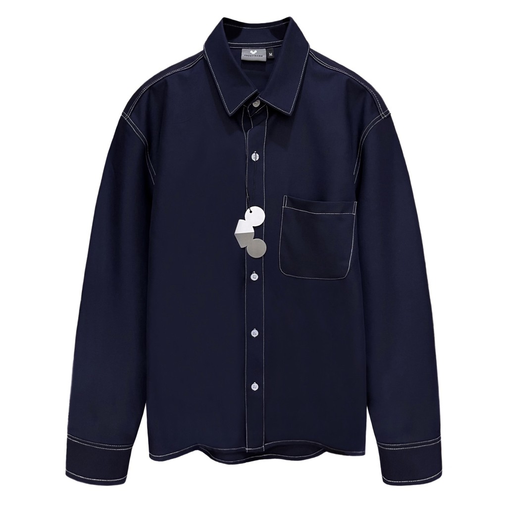 ÁO SƠ MI CHUOT TRANG Yarn KKL tay dài