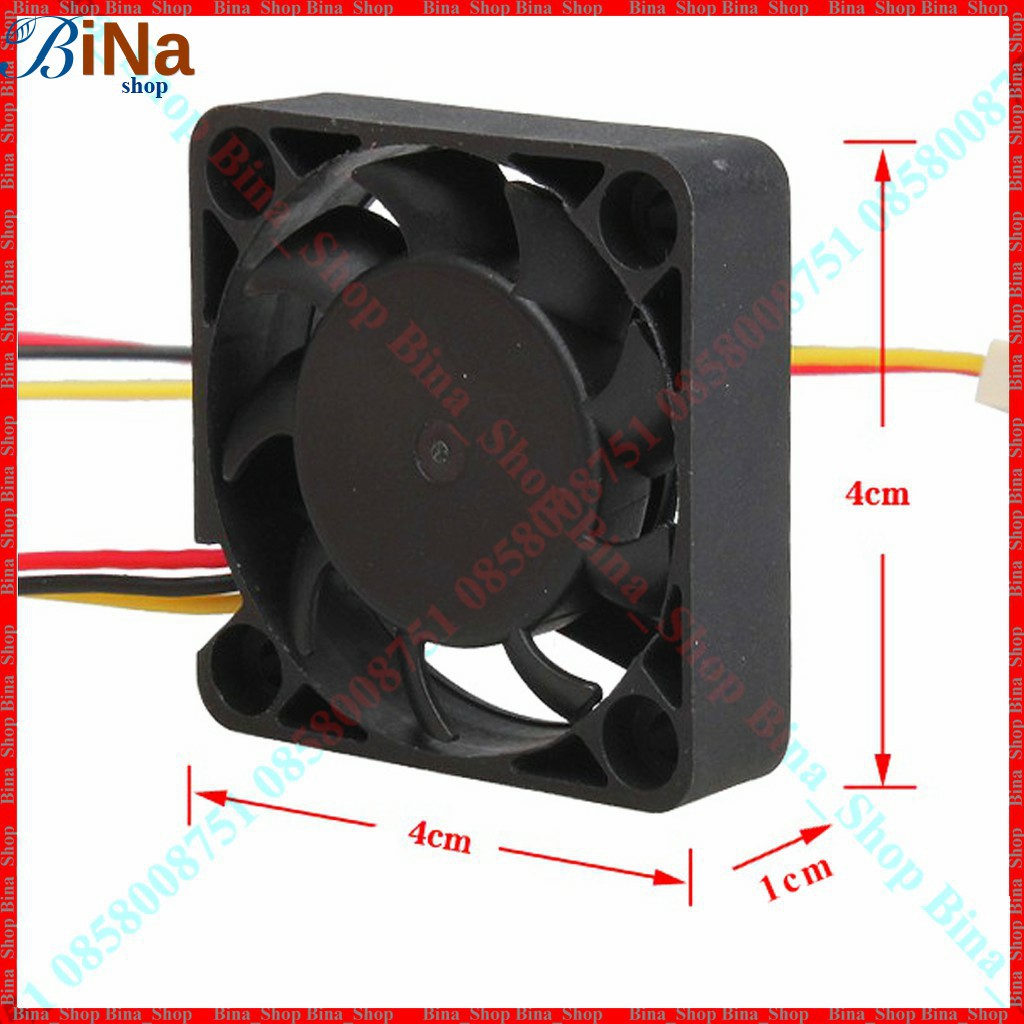 Quạt tản nhiệt 5V/12V 4x4x1cm 9 cánh