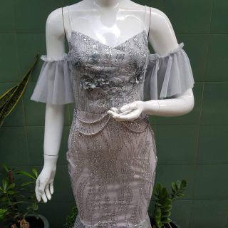đầm body kim sa rớt vai cao cấp