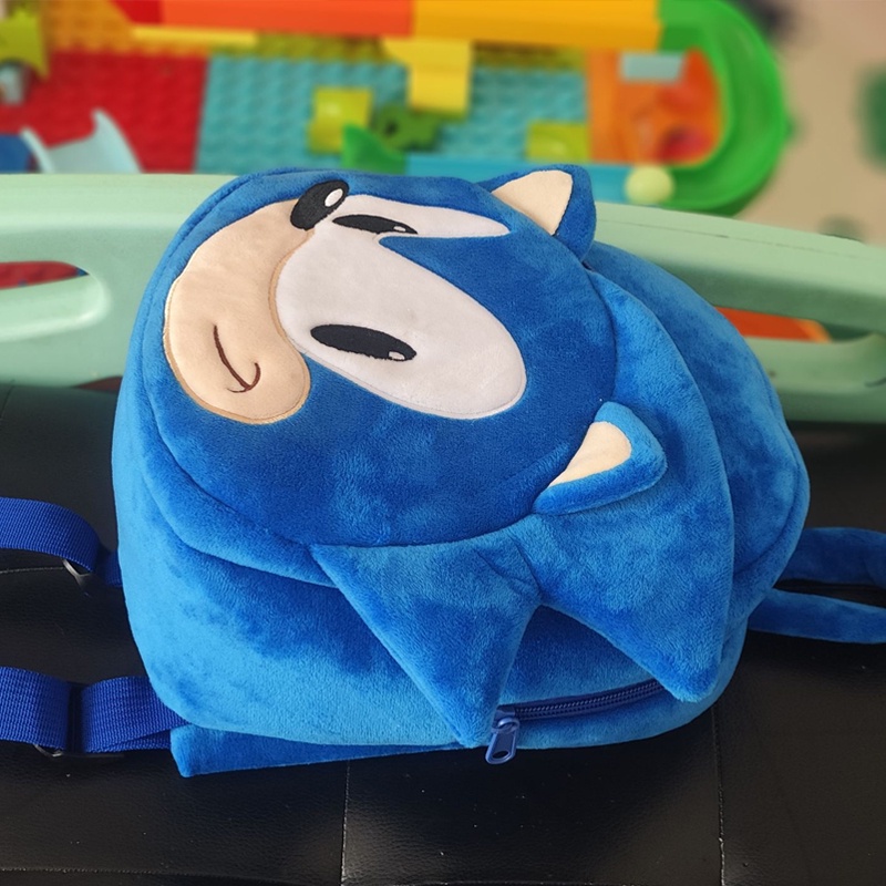 Balo Đi Học Họa Tiết Hoạt Hình Sonic The Hedgehog Dễ Thương Cho Bé