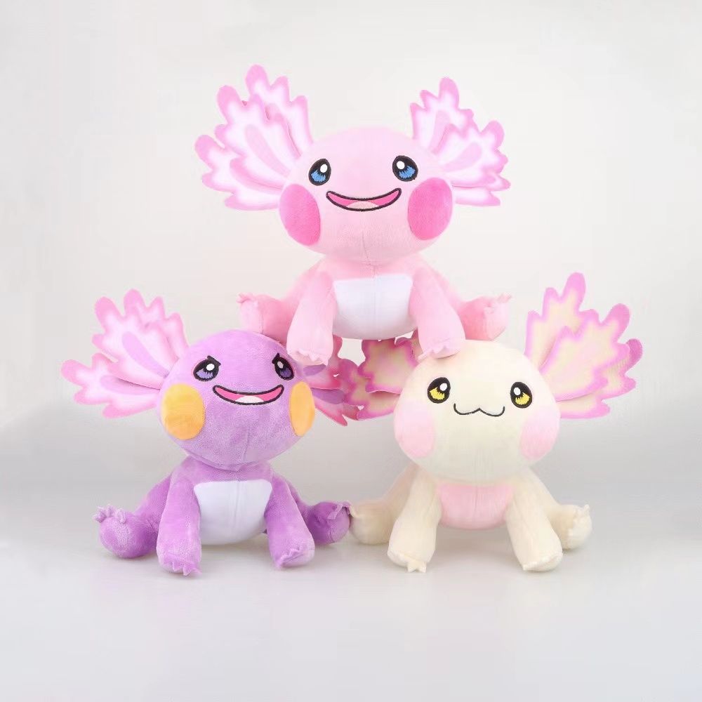 ✨đồ chơi cho bé✨ NEW Axolotl nhồi bông Vận chuyển nhanh! Thú Nhồi Bông Axolotl 6 Màu Dễ Thương 27cm