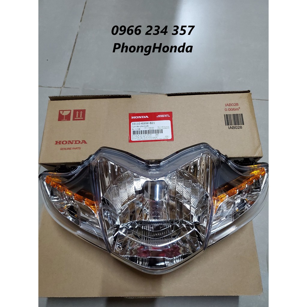 Pha đèn, chóa đèn trước wave s110 chính hãng honda