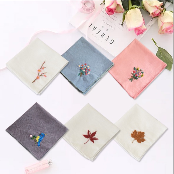 DIY - Bộ kit khăn thêu tay
