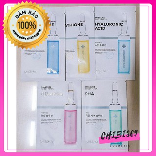 Mặt nạ dưỡng da hàn quốc💖Combo Mix 5 mặt nạ dưỡng da Missha Mascure Sheet Mask.
