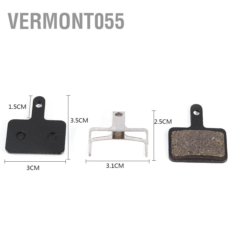 Vermont055 4 cặp má phanh đĩa xe đạp M446 đen.