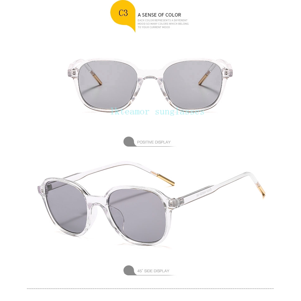 Kính mát gọng vuông phong cách vintage thời trang cho nữ