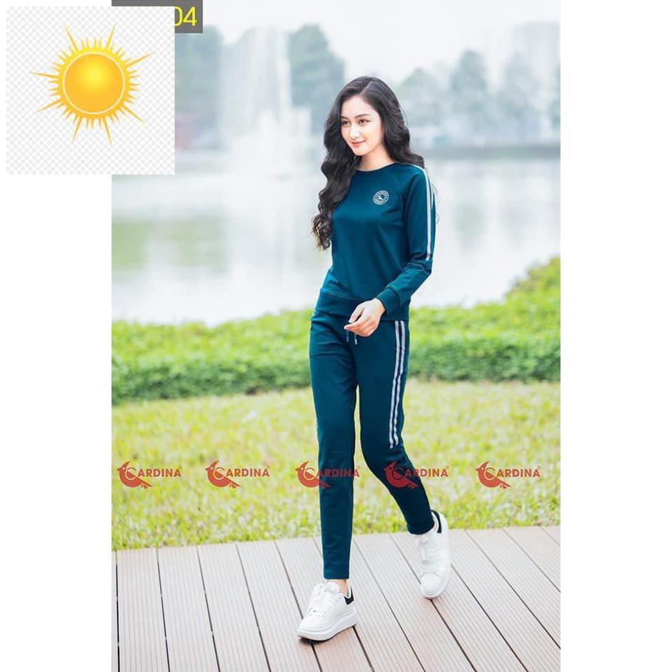 👡 Bộ Nỉ Nữ Thu Đông Cao Cấp CARDINA Chất Cotton Tự Nhiên, Mềm Mại 👡