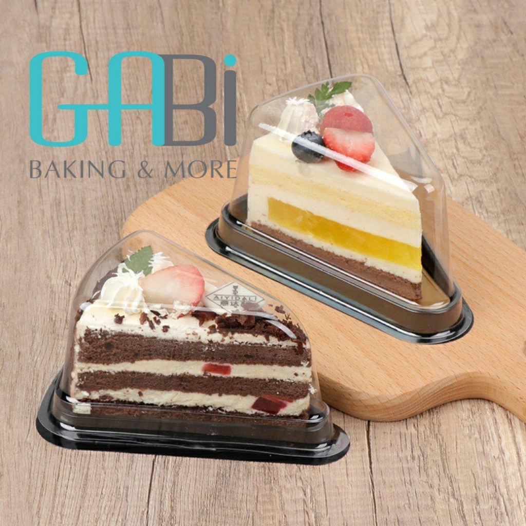 Set 10 hộp PET tam giác đựng bánh mousse A03
