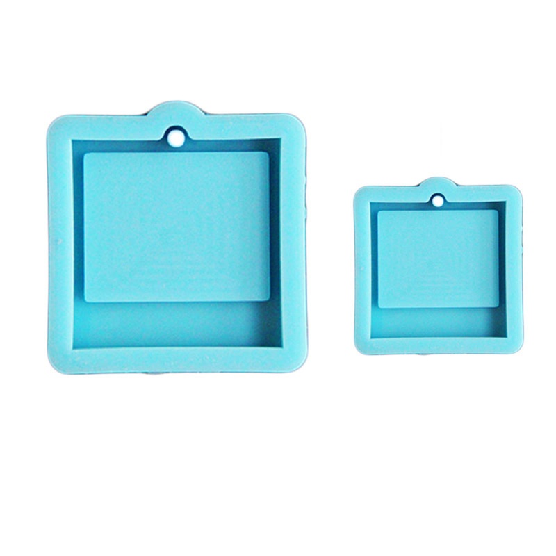 Khuôn Silicone Làm Móc Khóa Nhựa Epoxy Hình Khung Ảnh Sáng Tạo
