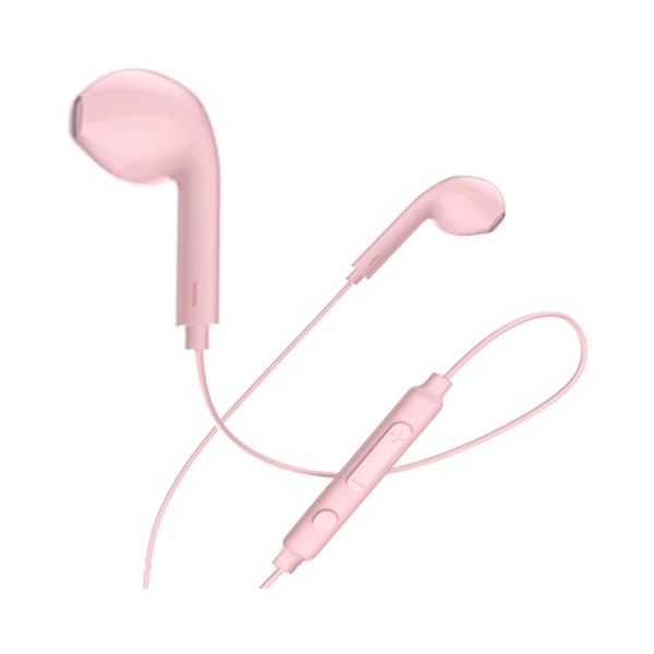 Tai nghe 5 6 Hoco M55 hồng chân cắm tròn 3.5mm,có mic đàm thoại dành cho 5 6 6S 6Plus 6SPlus, android, máy tính