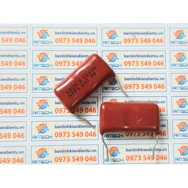 [ Combo 15 chiếc]  Tụ gốm 682H 1600V 0.0068uF 23mm