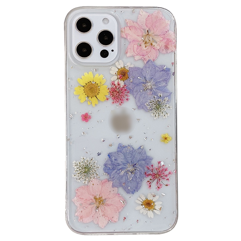 Ốp Điện Thoại Mềm Họa Tiết Hoa Lấp Lánh Sang Trọng Cho iphone 15pro max 14 promax 14 plus 12 13 pro max 11 xr x max