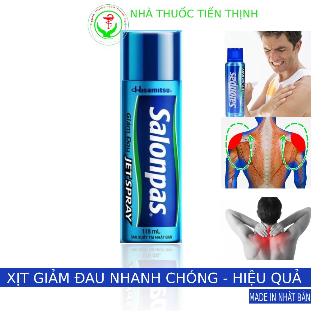 Xịt giảm đau Salonpas Jet Hisamitsu Nhật Bản mẫu mới nhập từ Nhật Bản