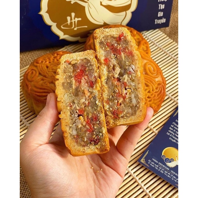 Bánh trung thu cao cấp - Nhân THẬP CẨM TRUYỀN THỐNG - Nướng/dẻo