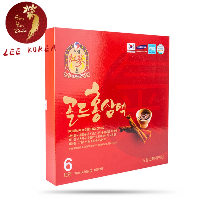 Hộp 30 gói nước hồng sâm 6 năm Korea Red Ginseng Drink Dream Hàn Quốc