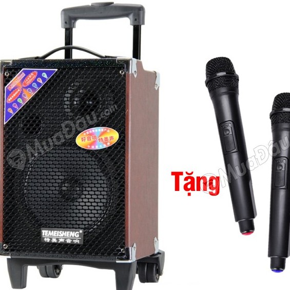 Loa kéo TEMEISHENG A8S + 2mic zin  80w