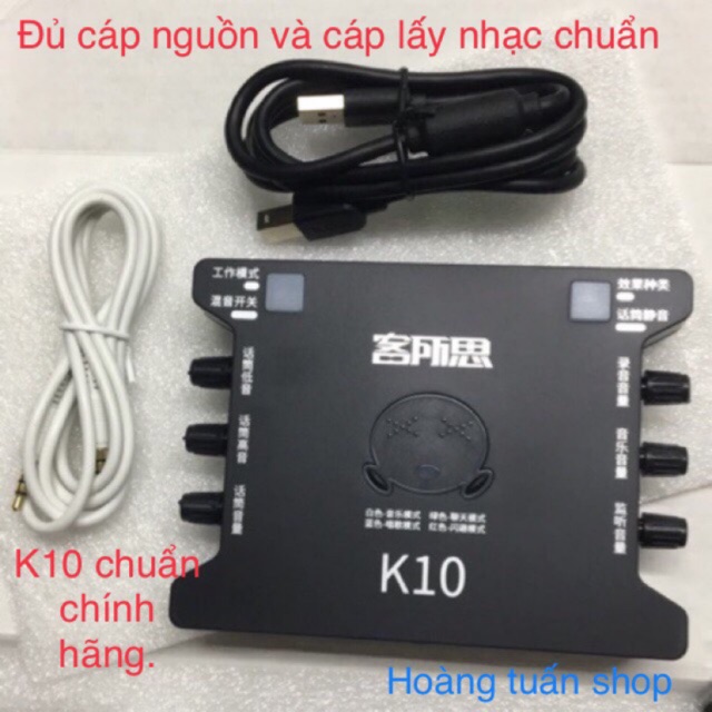 [Mã ELHACE giảm 4% đơn 300K] Soundcard thu âm k10