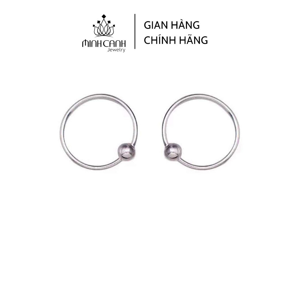 Bông Tai Trẻ Em Sơ Sinh 1 Bi Tròn - Minh Canh Jewelry