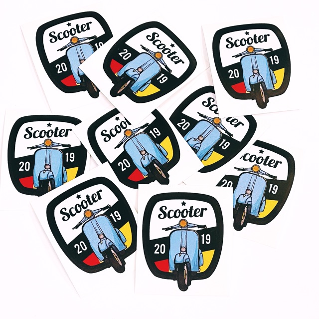 STICKER XE CỔ VESPA CÁ TÍNH DÁN TRANG TRÍ ĐIỆN THOẠI LAPTOP VALI MŨ BẢO HIỂM XE MÁY TỦ KỆ,...HAY BẤT KÌ NƠI NÀO BẠN MUỐN