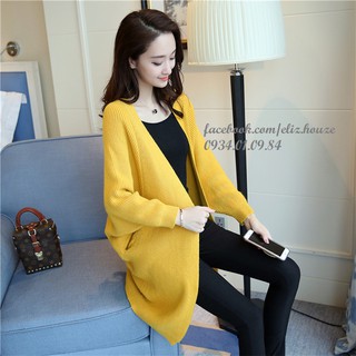 Áo khoác len form dài Hàn Quốc
