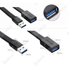 Dây nối dài cổng USB 3.0 2m dẹt UGREEN 10808