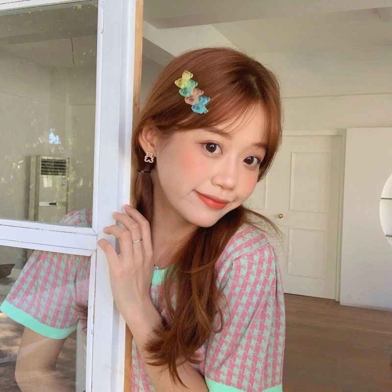 Kẹp tóc dễ thương hàn quốc cô gái kẹo màu kẹp tóc