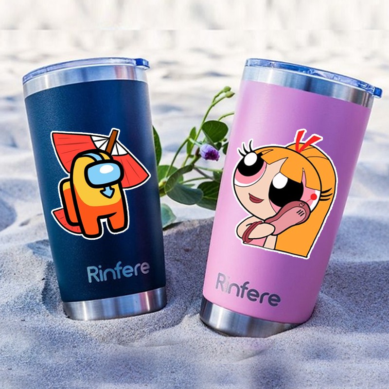 Sticker Dán Mũ Bảo Hiểm Màu Cam Chống Nước Cắt Sẵn Từng Hình | STK46 | Hình Dán Trang Trí Sticker Cute Dễ Thương