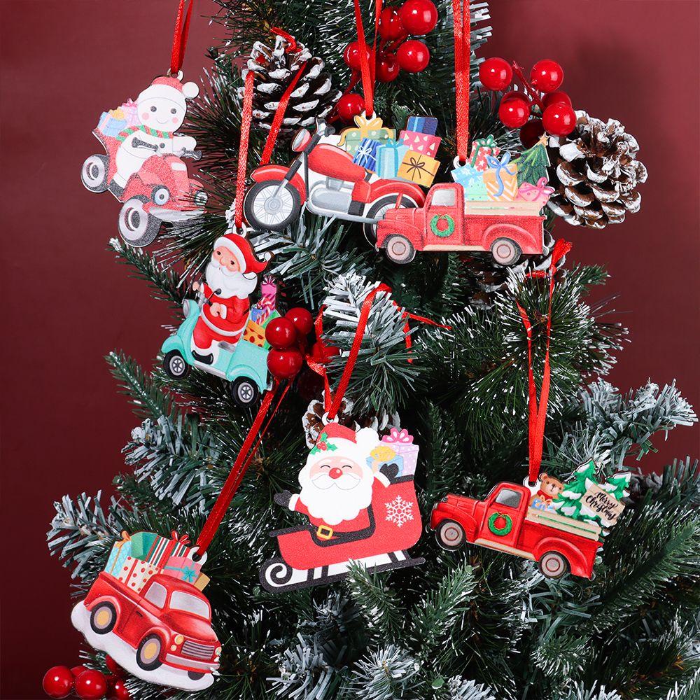 Phụ Kiện Treo Trang Trí Giáng Sinh Hình Bông Tuyết Bằng Gỗ